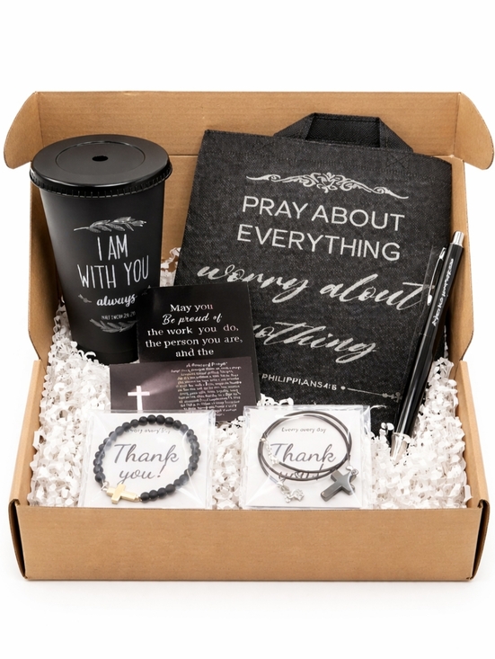 Other - 7 Pc- Inspirational Prayer Tote & Accessories Set - [Black & White]